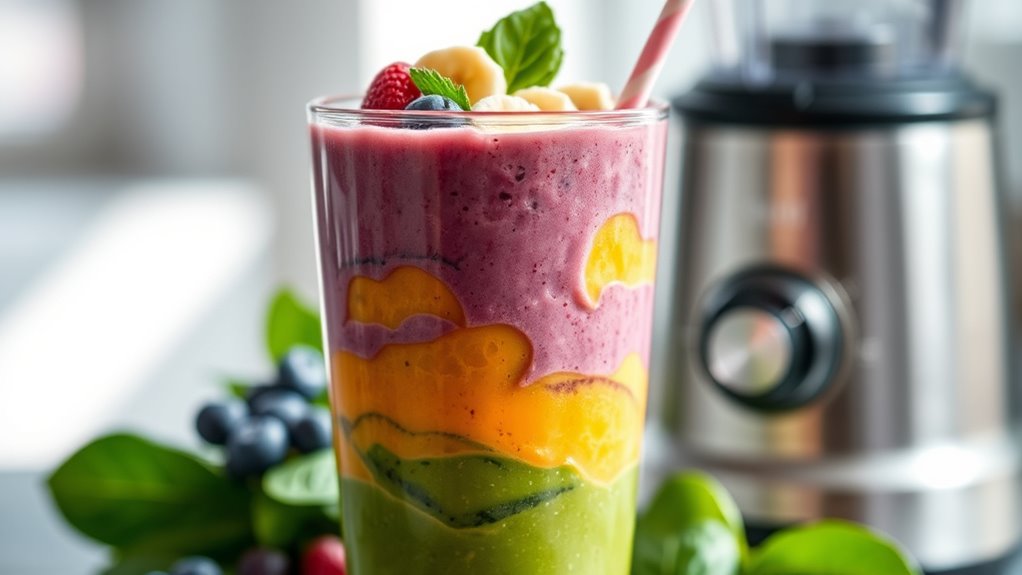 making nutritious blended drinks