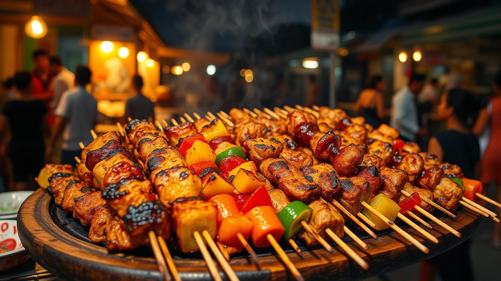 perfectly marinated grilled satay