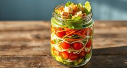 portable layered meal prep