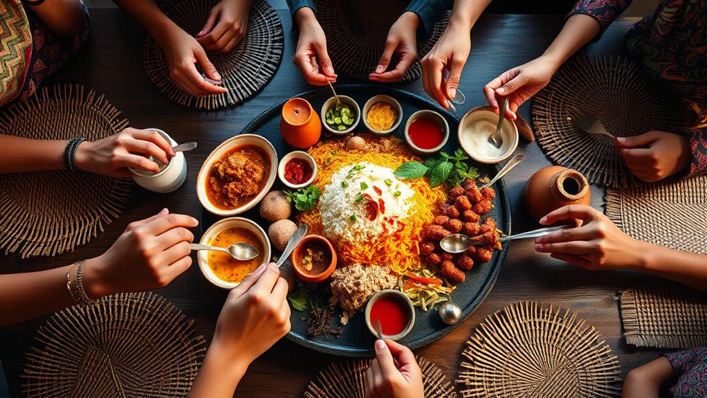 vibrant careful food presentation