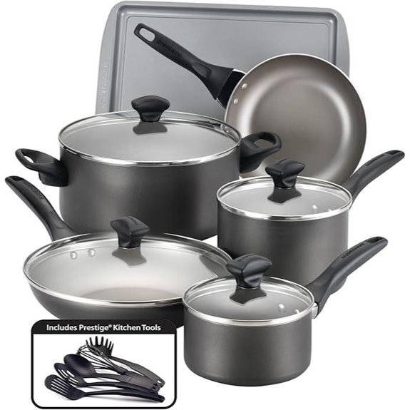 15 piece nonstick cookware set