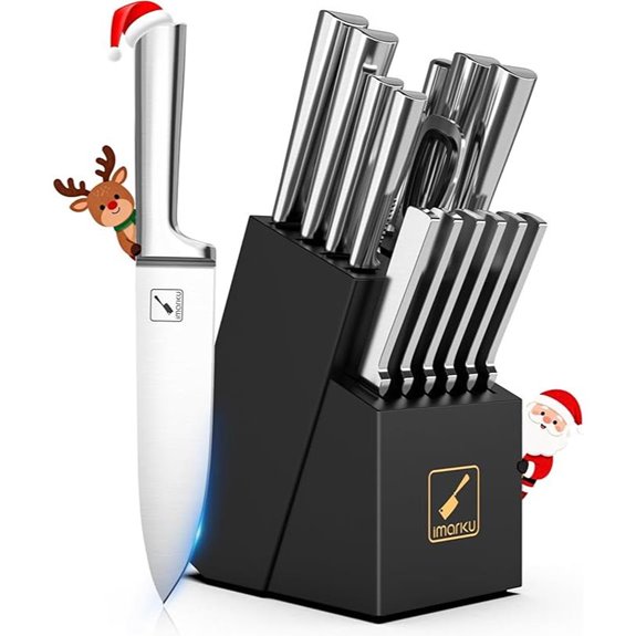 imarku 15PC Kitchen Knife Set High Carbon Steel