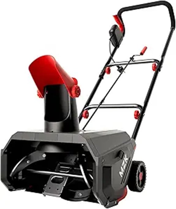 MZK 16-Inch Electric Snow Blower with Chute Control