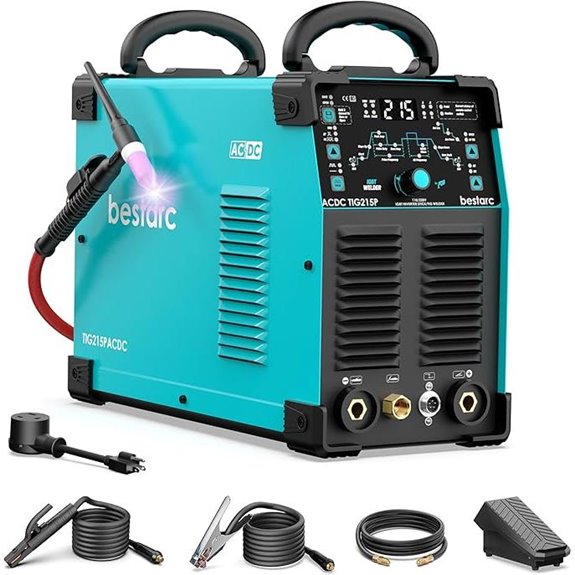 Bestarc 215Amp TIG Welder with Pulse and Dual Voltage