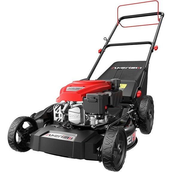 21-Inch 3-in-1 Gas Lawn Mower with 170cc Engine