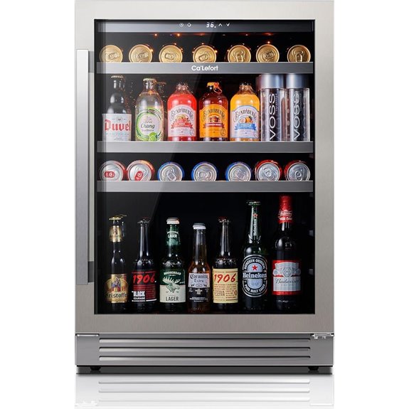 24 inch glass door cooler