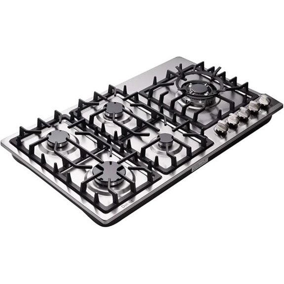 34 inch 5 burner gas cooktop