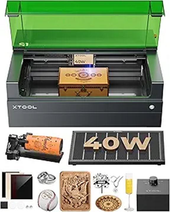 xTool S1 40W Laser Cutter & Engraver Bundle