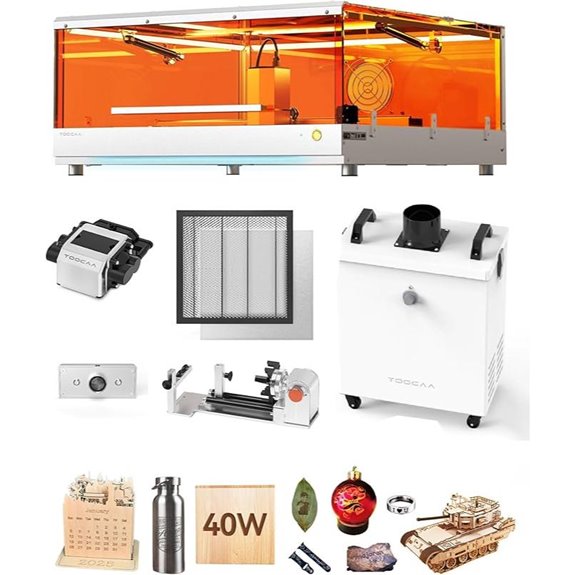 TOOCAA 40W Laser Engraving Machine with Accessories