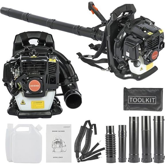 Gas-Powered Leaf Blower Backpack 52CC 550CFM
