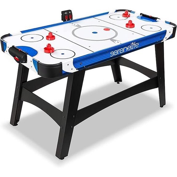 SereneLife 58in Powered Air Hockey Table with Scoreboard
