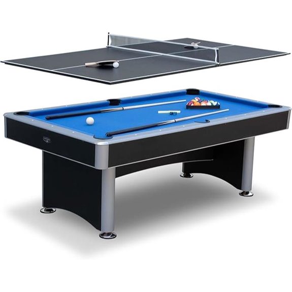 Hathaway Maverick 7ft Pool & Ping Pong Table Combo