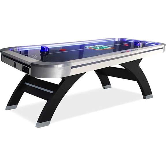 Freetime Fun 7ft Light-Up Indoor Air Hockey Table