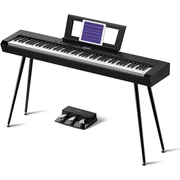 Starfavor 88-Key Digital Piano with Speakers and Bluetooth
