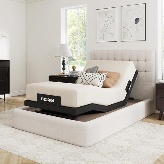 adjustable bed with massage