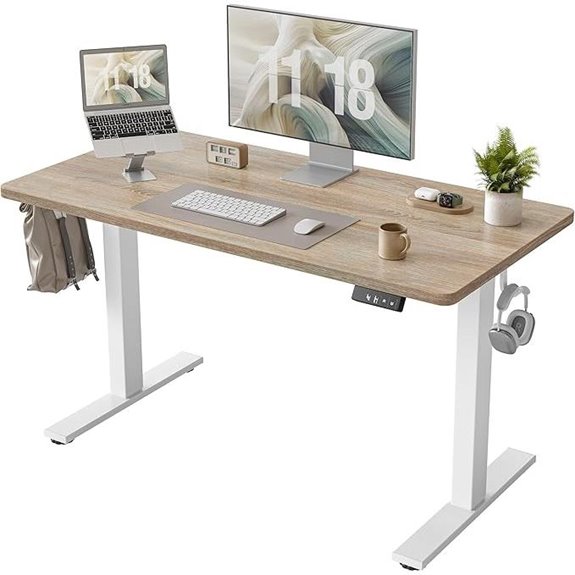 TIQLAB Adjustable Standing Desk with Memory Controller