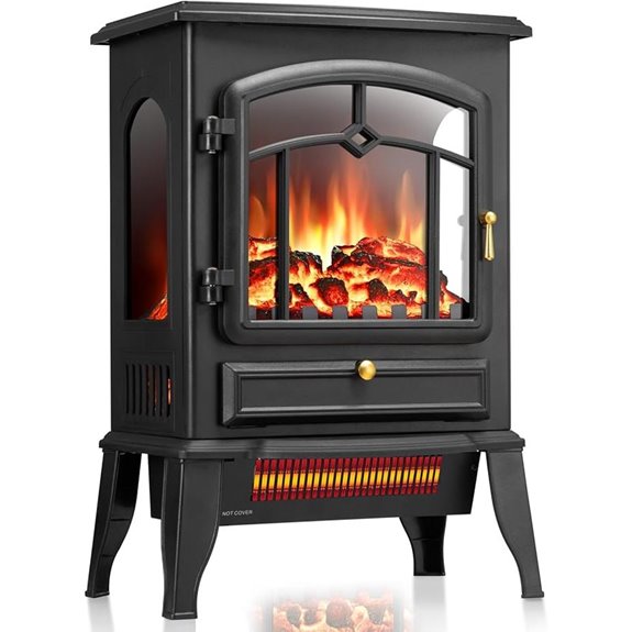 adjustable flame electric fireplace
