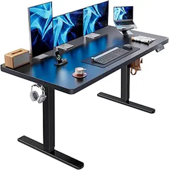 HUANUO 60x30 Inch Height Adjustable Sit-Stand Desk
