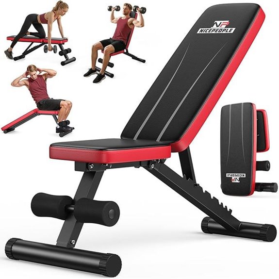 adjustable home gym bench