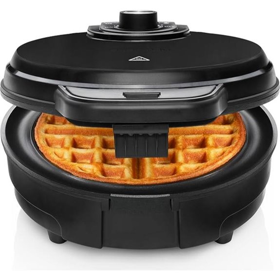 adjustable temperature belgian waffle maker
