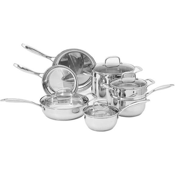 Amazon Basics Stainless Steel Cookware Set