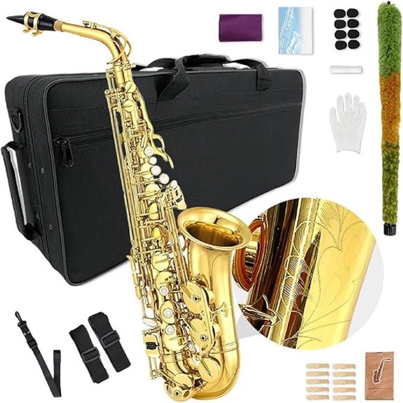 Alto E-flat Saxophone Beginner Kit with Accessories