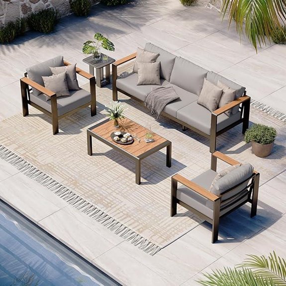 aluminum patio furniture set