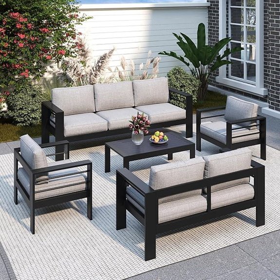 aluminum patio furniture set