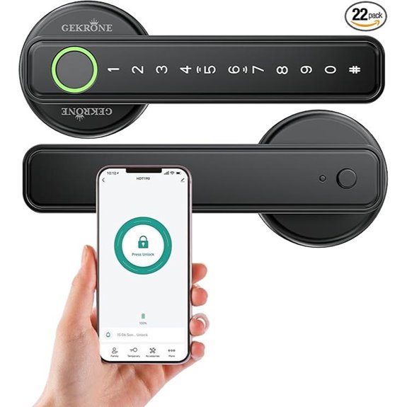 app controlled biometric lock