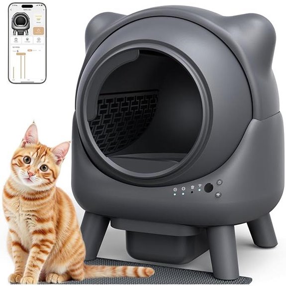 Self-Cleaning Cat Litter Box with Odor Control