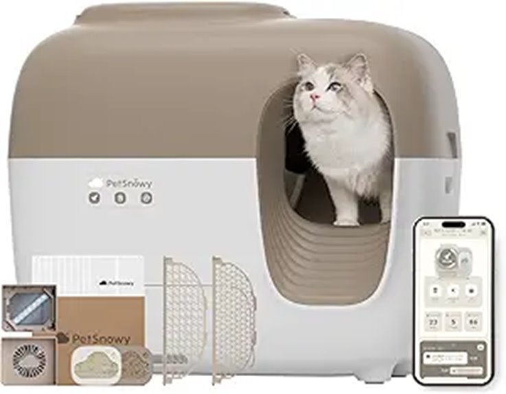 automatic self cleaning litter box