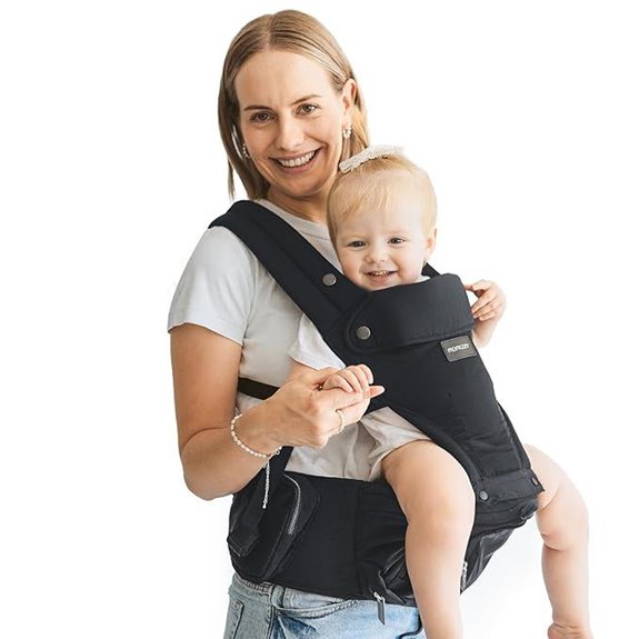 baby carrier with hip seat