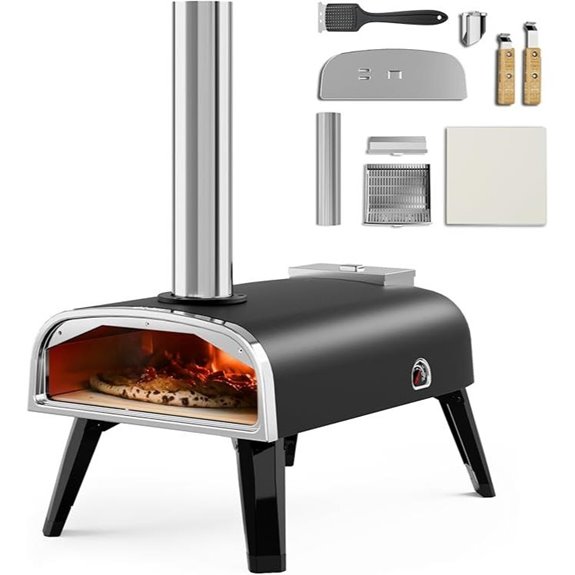 backyard wood fired pizza oven