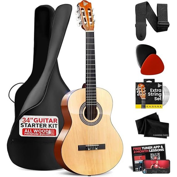 Pyle Beginner 1/2 Size Acoustic Guitar Kit