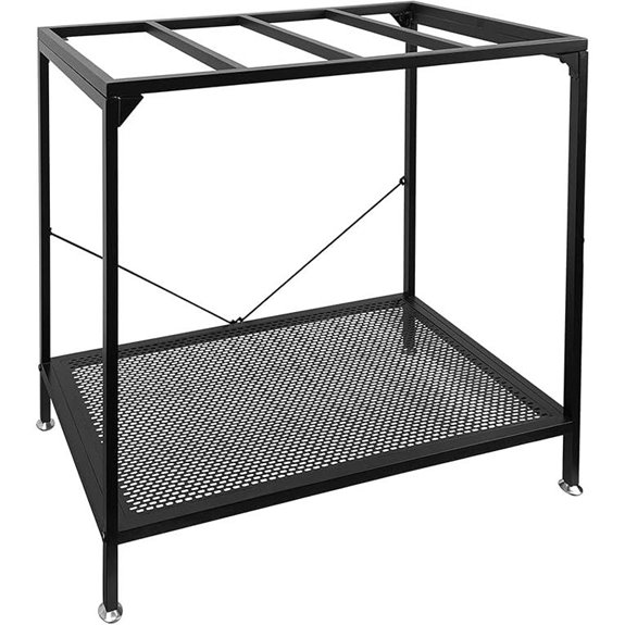 black 40 gallon fish stand
