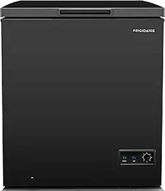 black 5 cu ft freezer