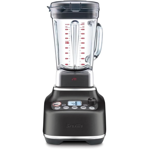 black stainless commercial blender