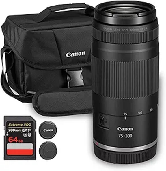 Canon RF 75-300mm Telephoto Zoom Lens with Accessories