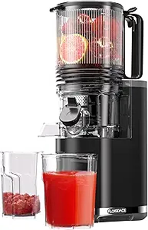 cold juicer with large chute