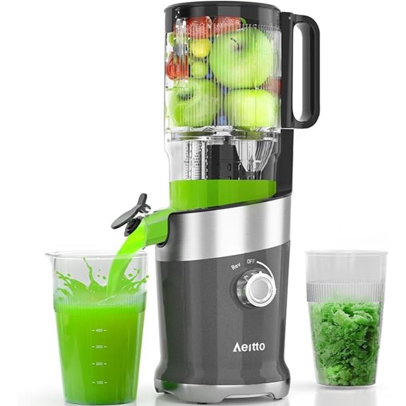 cold press juicer chute