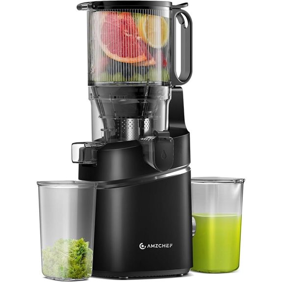 AMZCHEF Cold Press Juicer with Large Auger