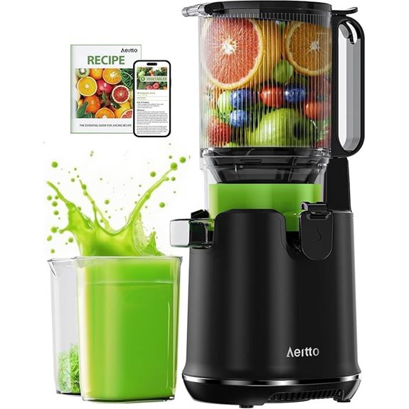 cold press juicer with wide mouth