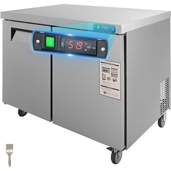 commercial undercounter refrigerator with lock