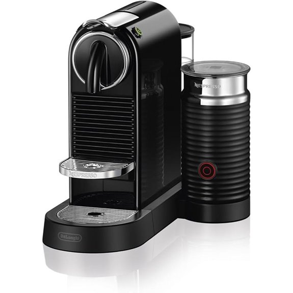 compact espresso machine with frother
