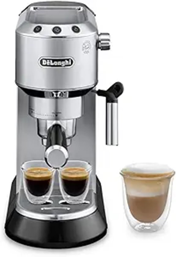 compact espresso maker with frother