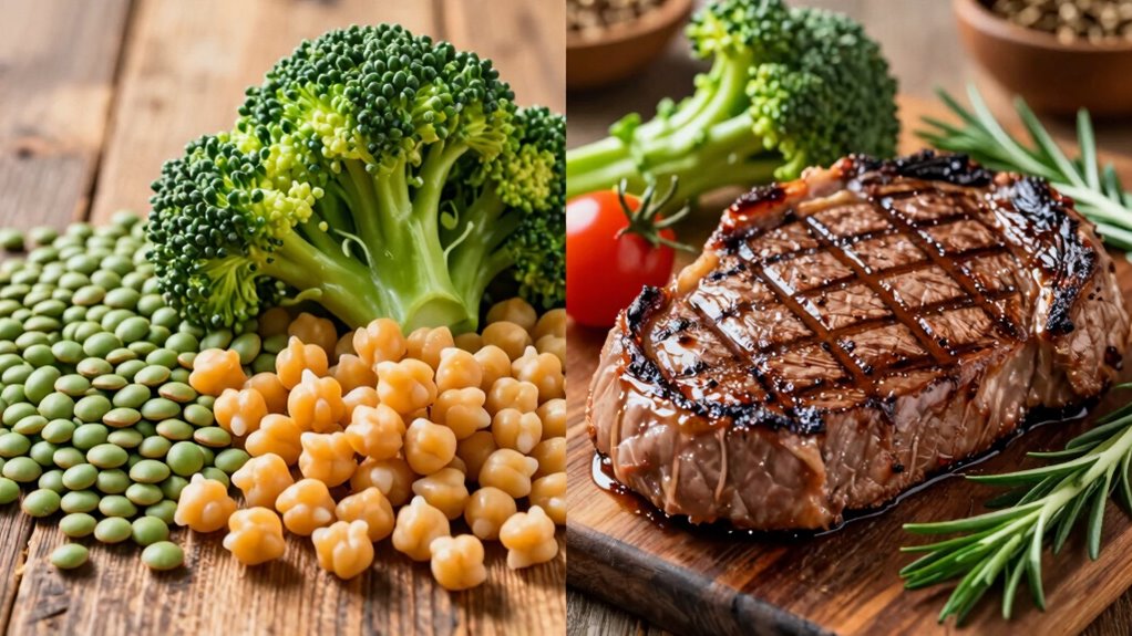 comparing plant and meat