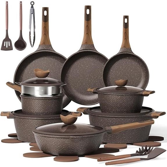 CAROTE 26-Piece Non-Stick Cookware Set