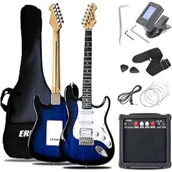 Ermik 39 Electric Guitar Kit with Amp and Accessories