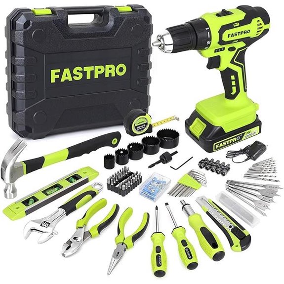 FASTPRO 177-Piece 20V Cordless Drill and Tool Set
