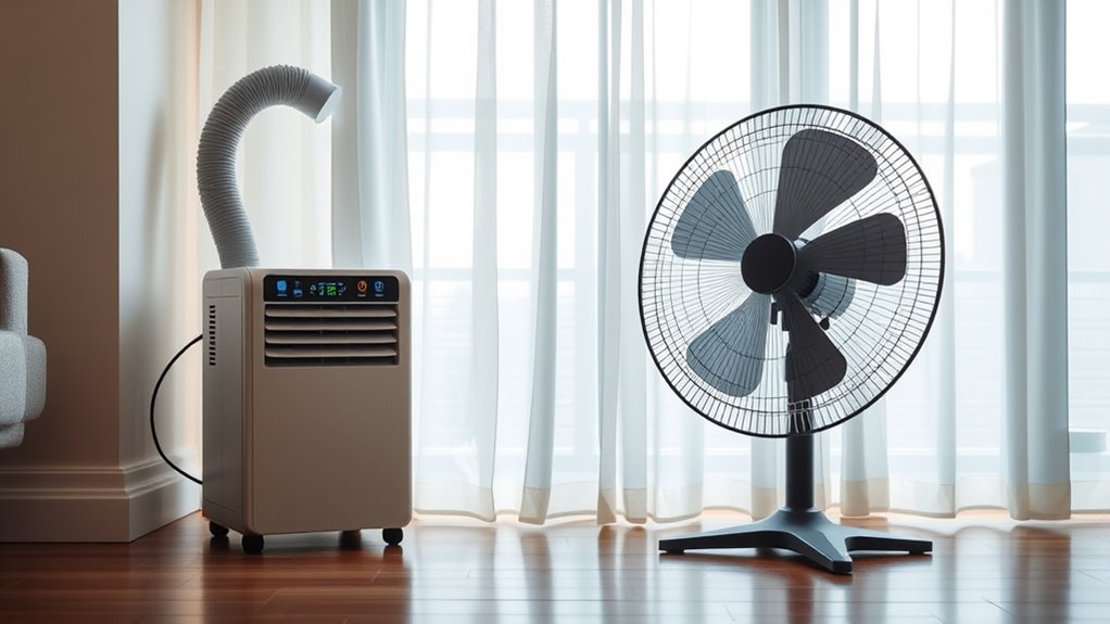 cooling efficiency portability suitability